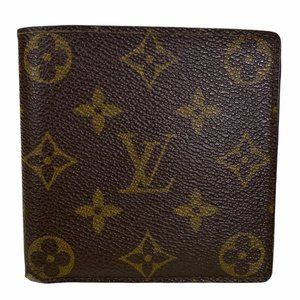 Authentic Louis Vuitton Wallet Porte Monaie Brown Monogram LV Vintage
